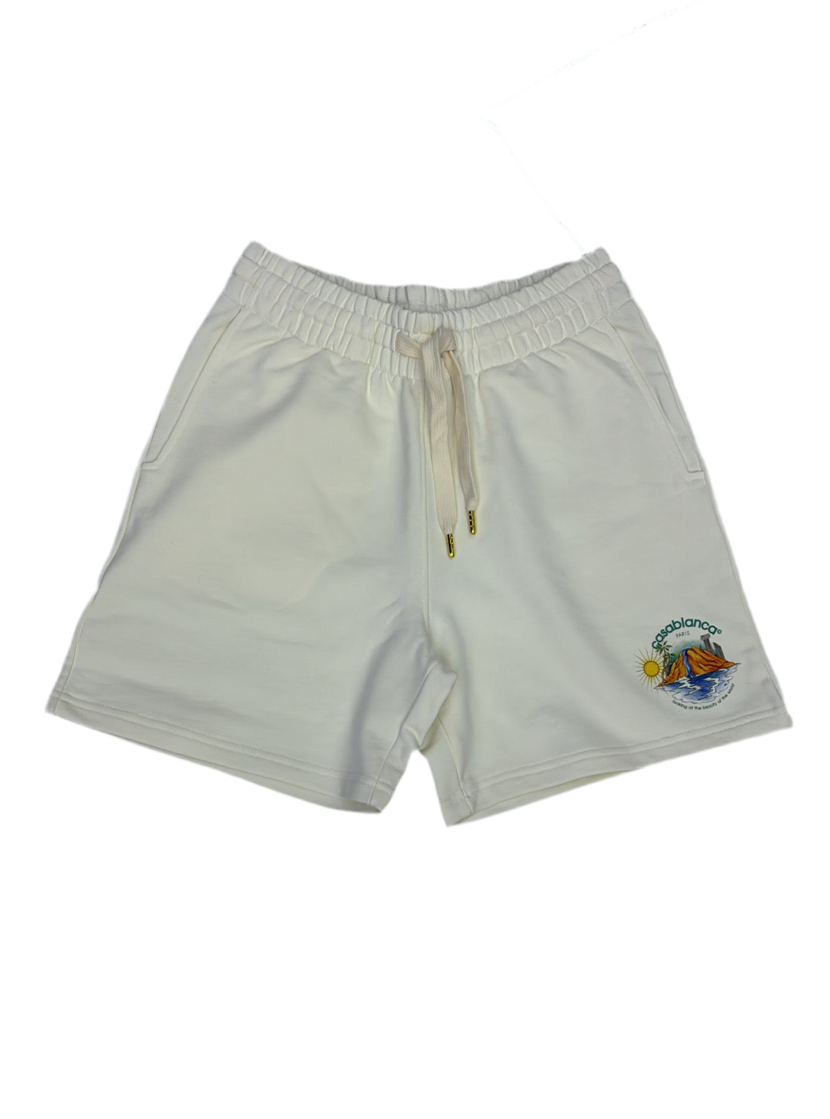 Casablanca ‘Oasis’ White Sweatshorts