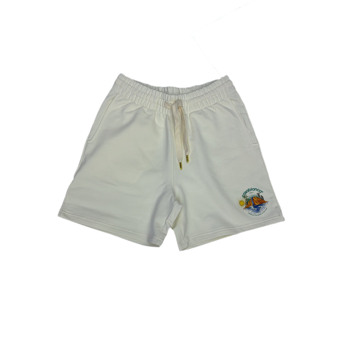 Casablanca ‘Oasis’ White Sweatshorts