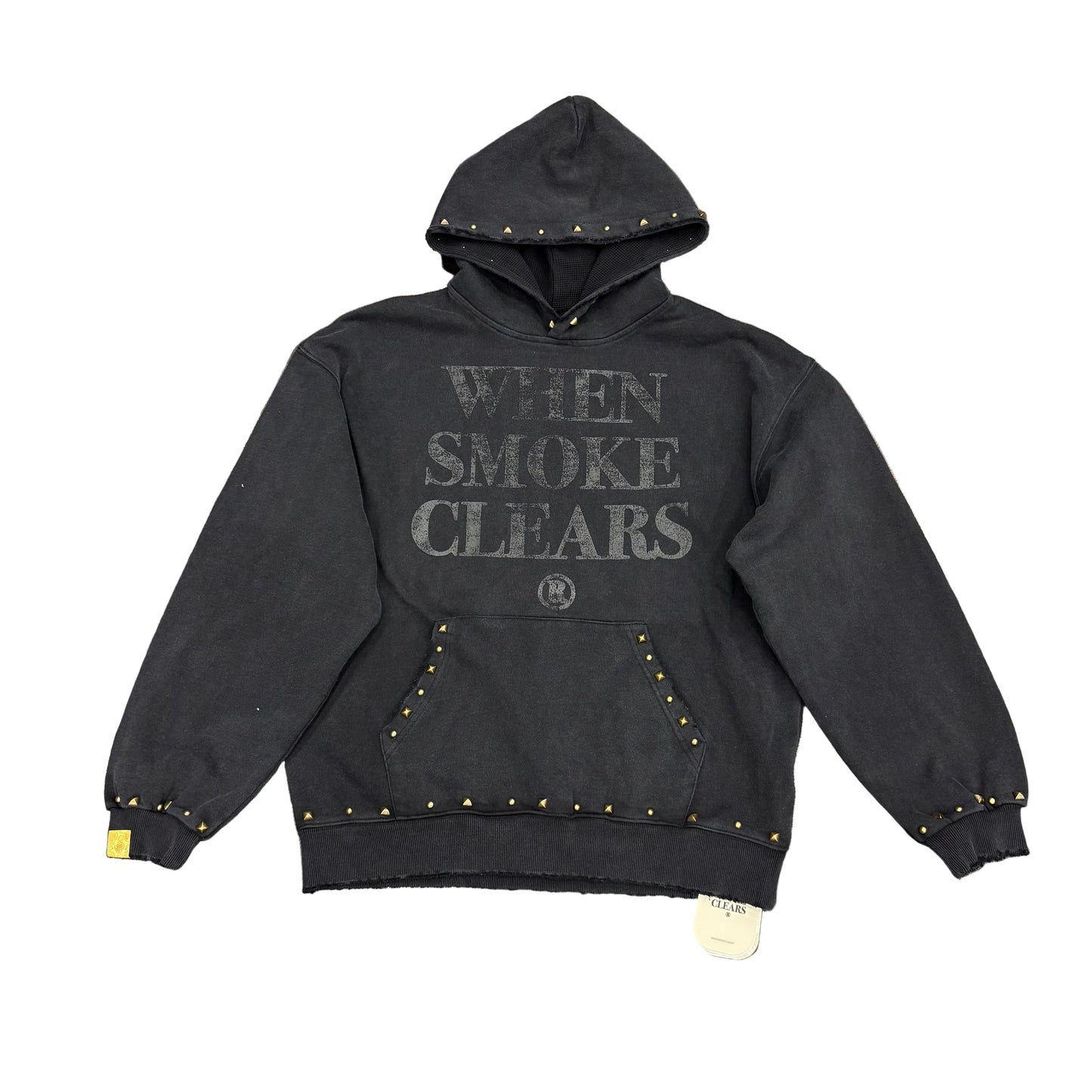 When Smoke Clears ‘Studded’ Hoodie Black/Black