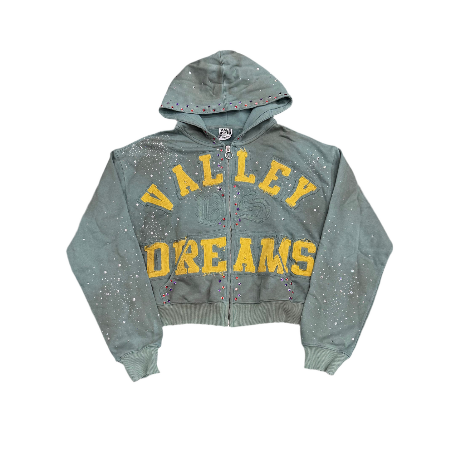 Vale Forever ‘Bank’ Zip Up Hoodie Green