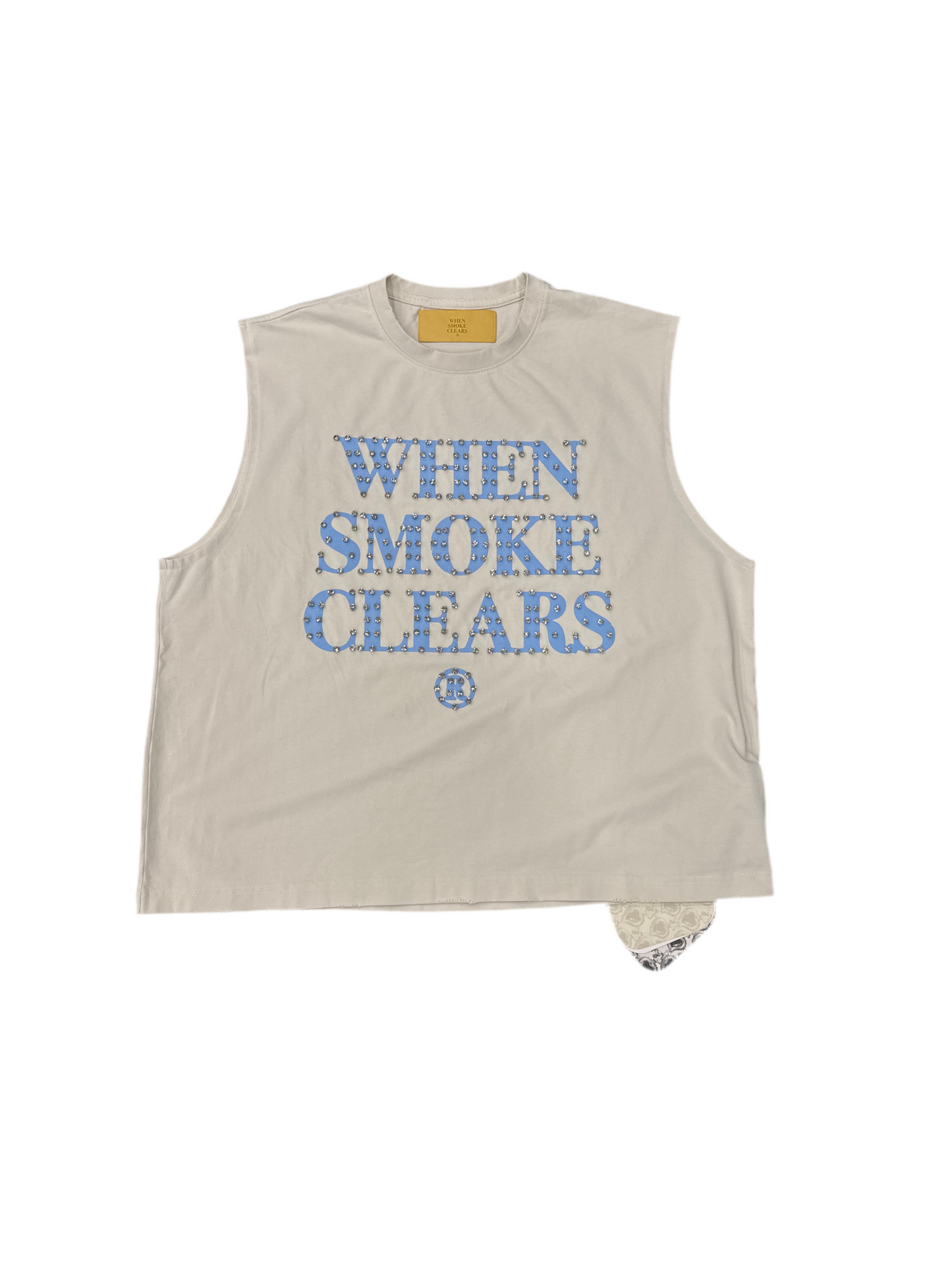 When Smoke Clears 'Diamond' Tee Baby Blue Cut Off