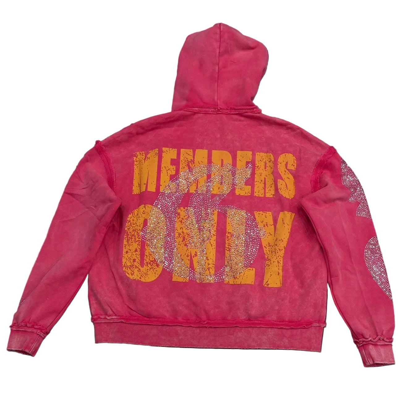 Rich Theory x Fear Greatness ‘Members Only’ Hoodie Pink