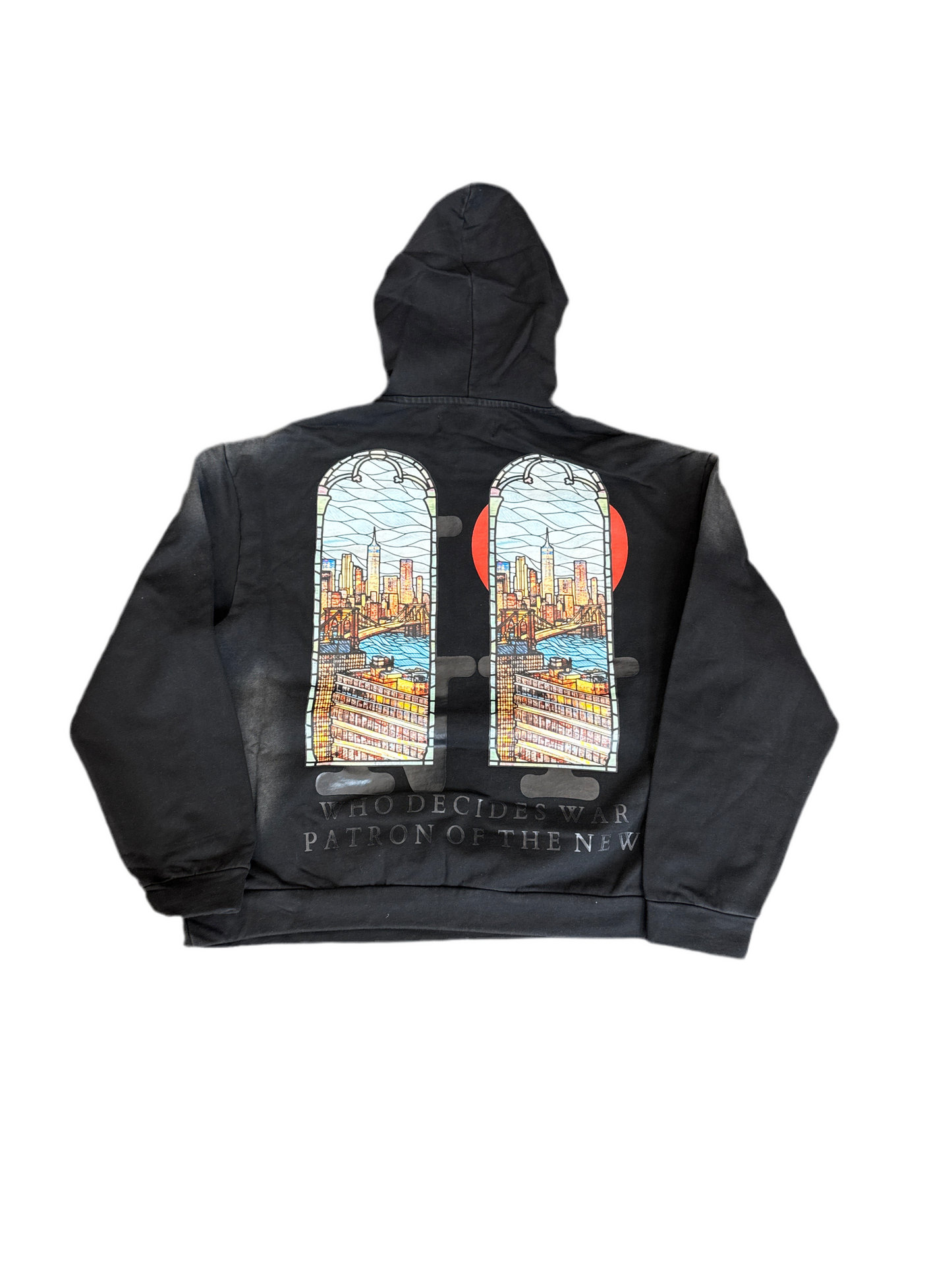Who Decides War WDW x POTN Pullover Hoodie Black