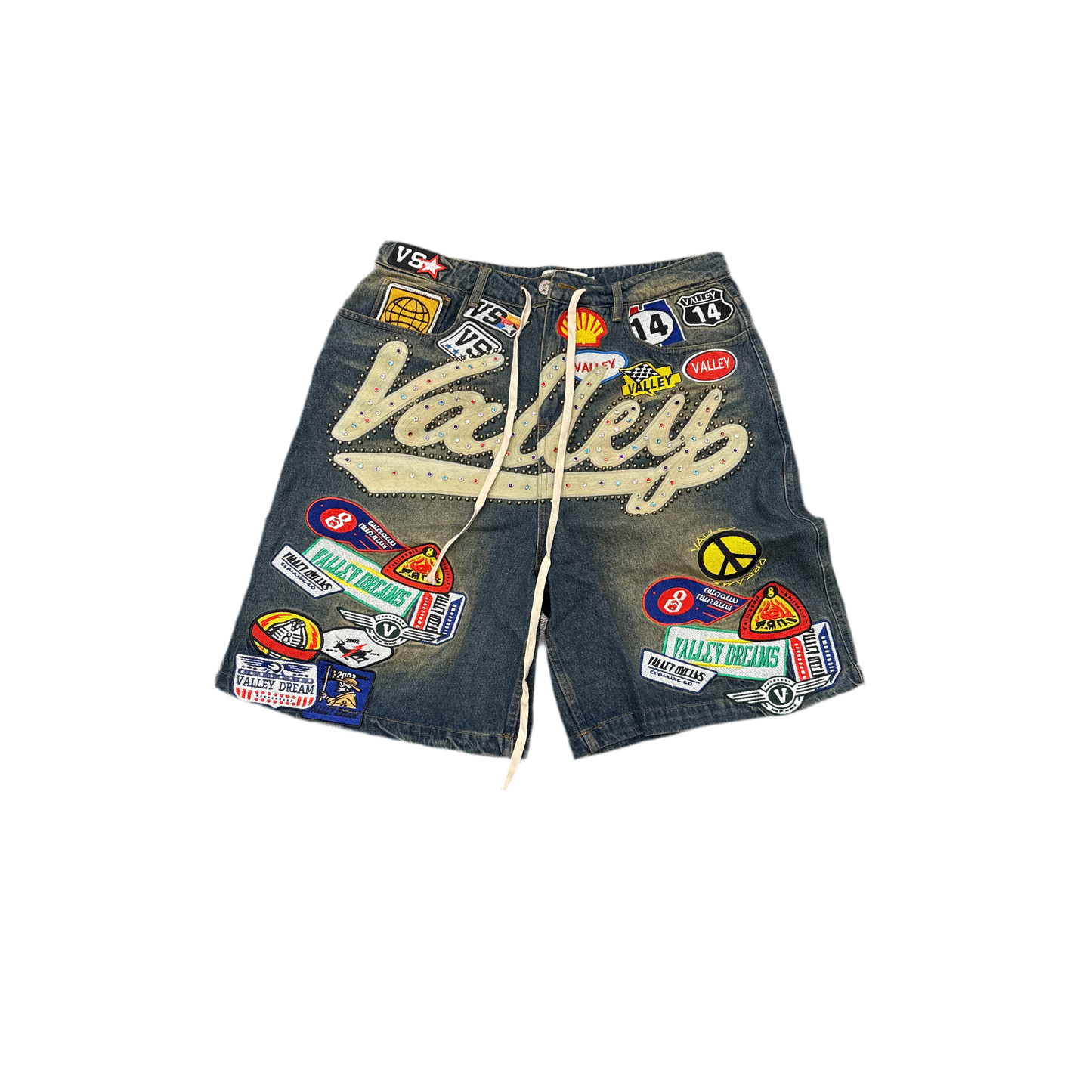 Vale Black Racer '1980' Jean Shorts