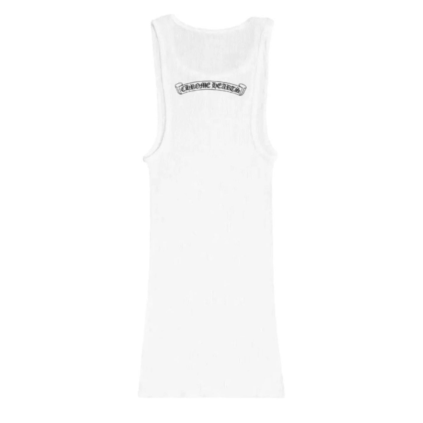 Chrome Heart Dress White Neck Logo