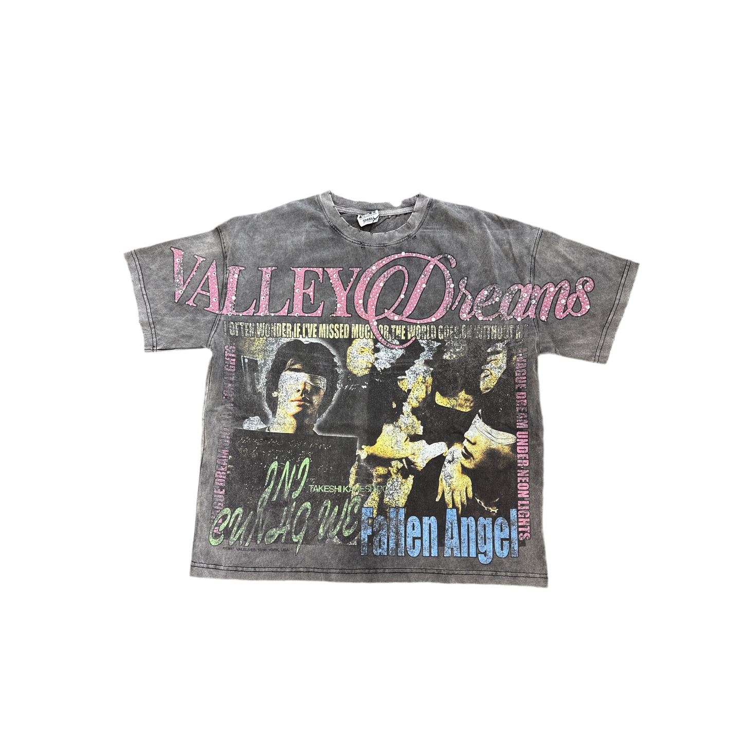 Vale Bling ‘Fallen' Tee Grey Wash