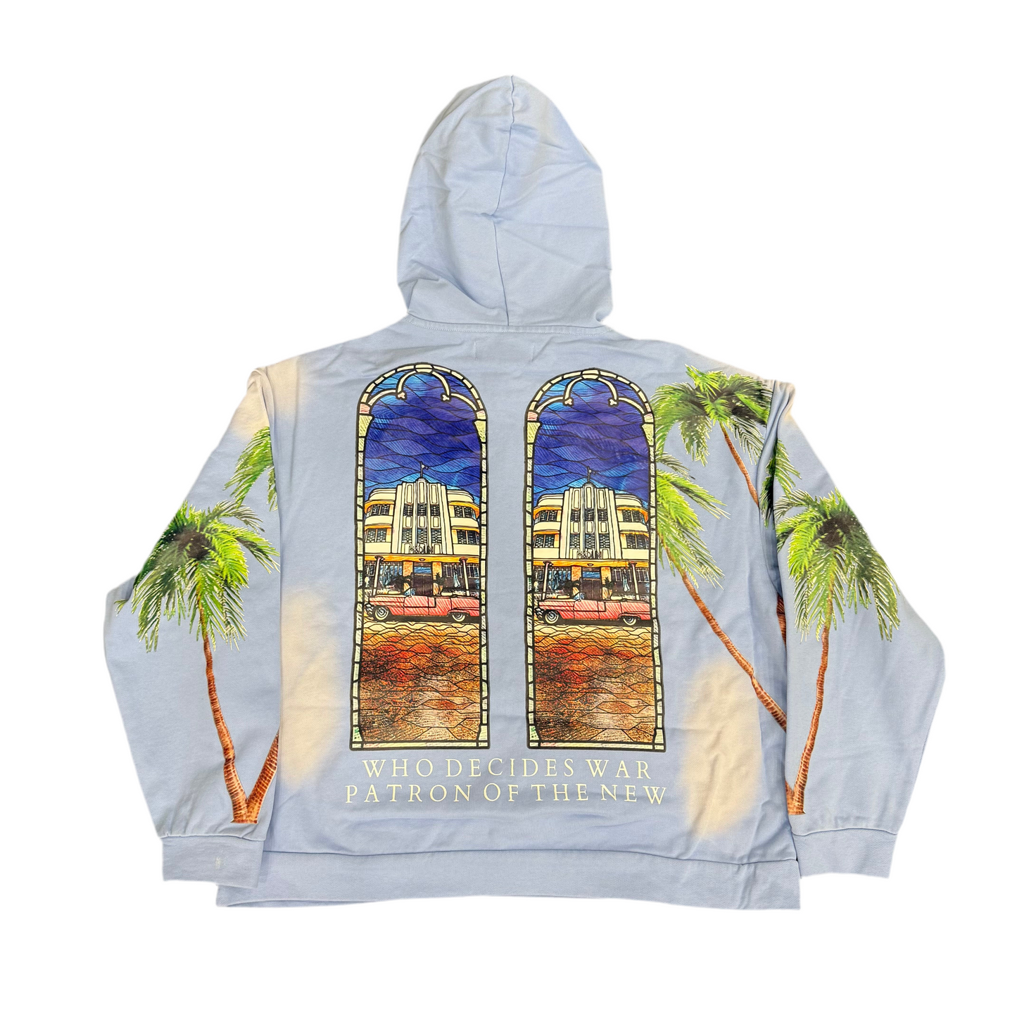 Who Decides War WDW x POTN Pullover Hoodie Blue