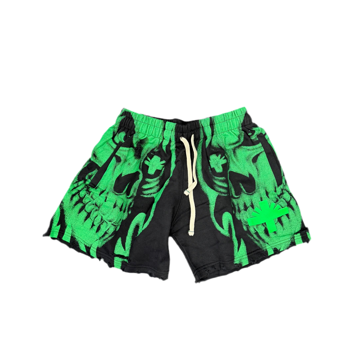 Vertabrae ‘C4’ Sweat Shorts Green
