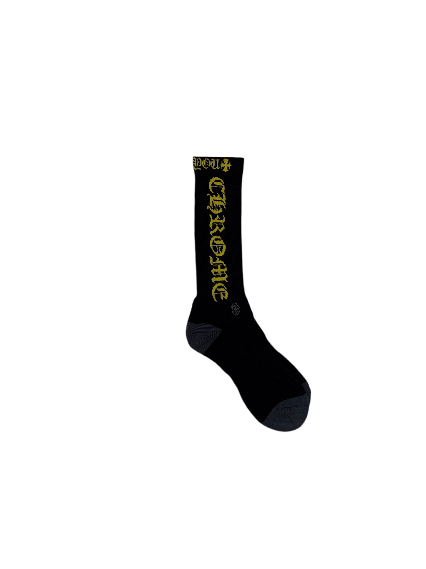 Chrome Hearts Logo Socks Black/Yellow