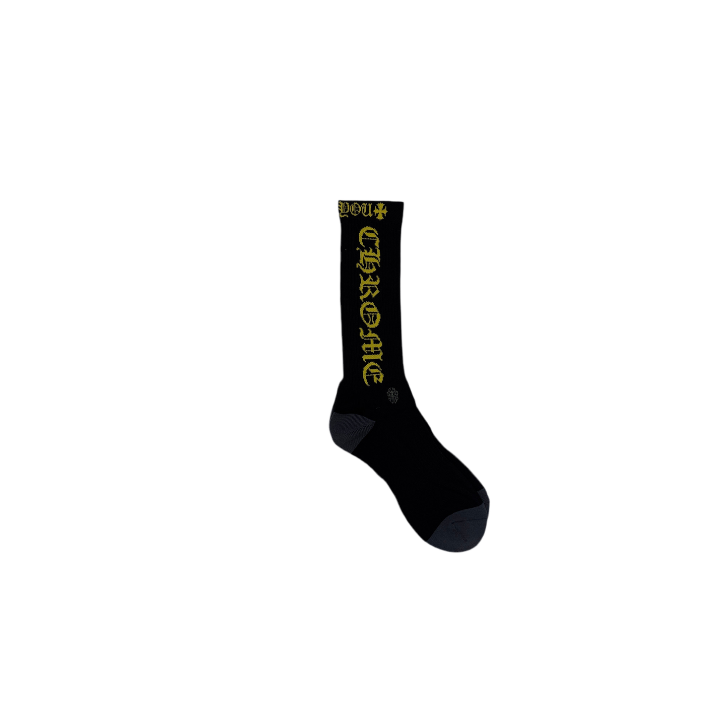 Chrome Hearts Logo Socks Black/Yellow