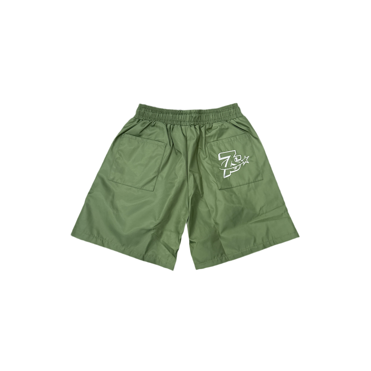 Triple Sevens Nylon Shorts-Green