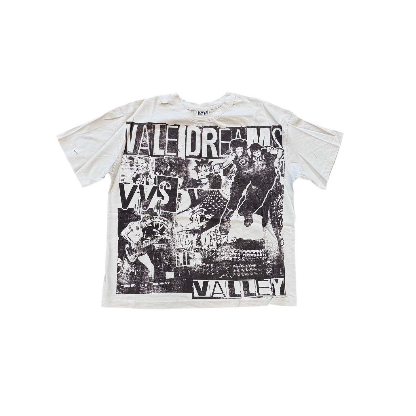 Vale Rock Life Cream Tee