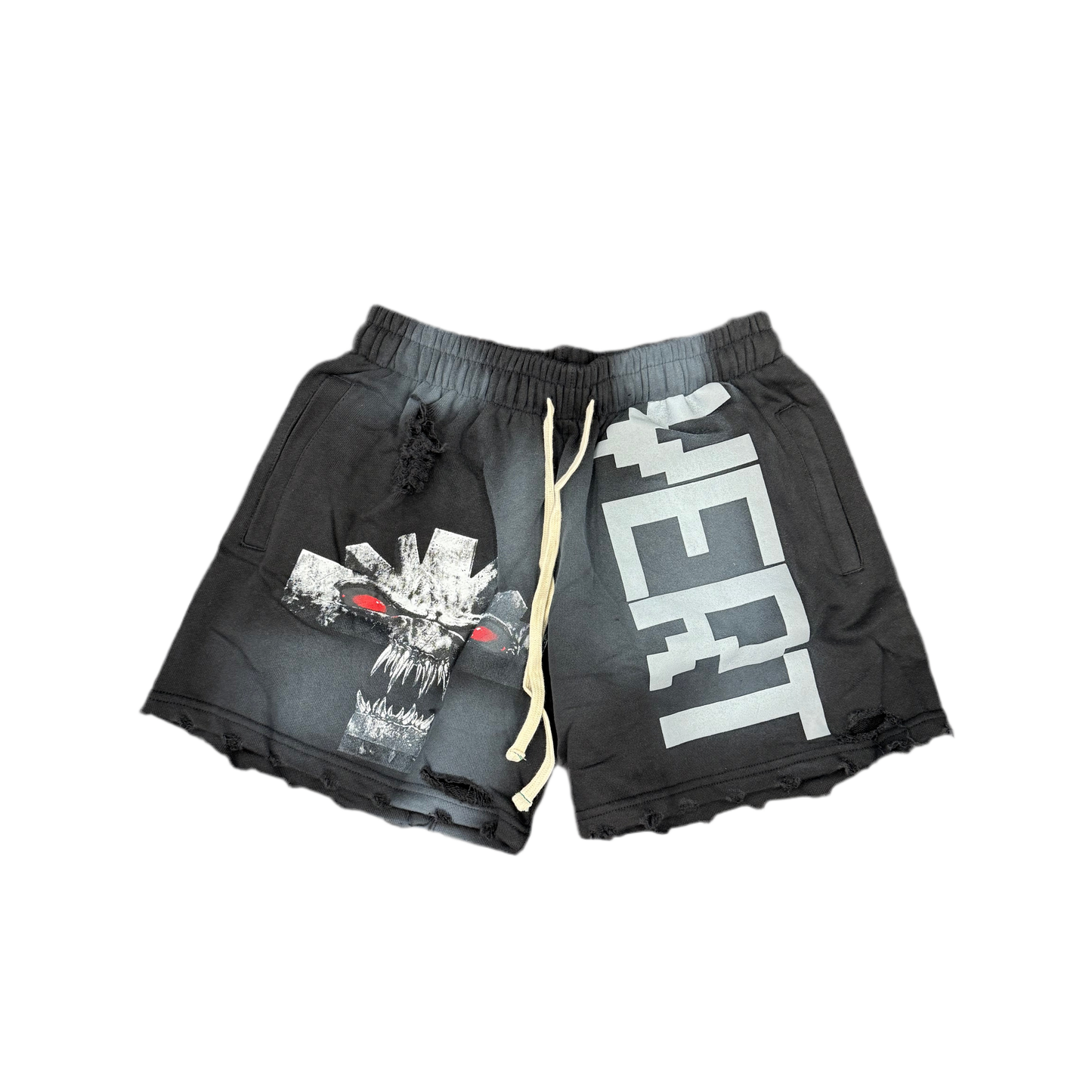 Vertabrae ‘C4’ Sweat Shorts Vonster Black