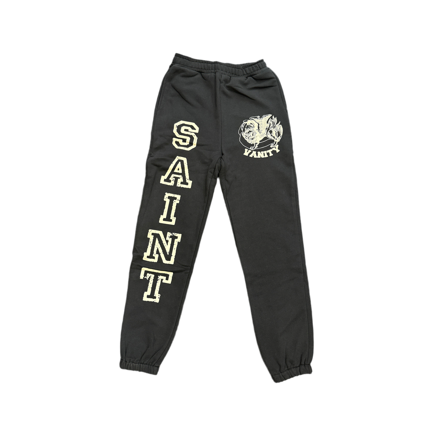 Saint Vanity ‘Vain Life’ Sweatpants Black/ Cream