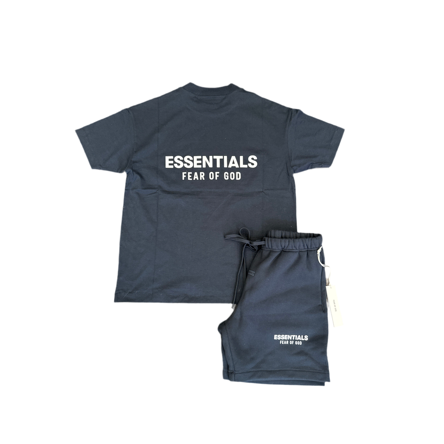 Essentials Fear Of God Logo-Black/White 'Jet Black'