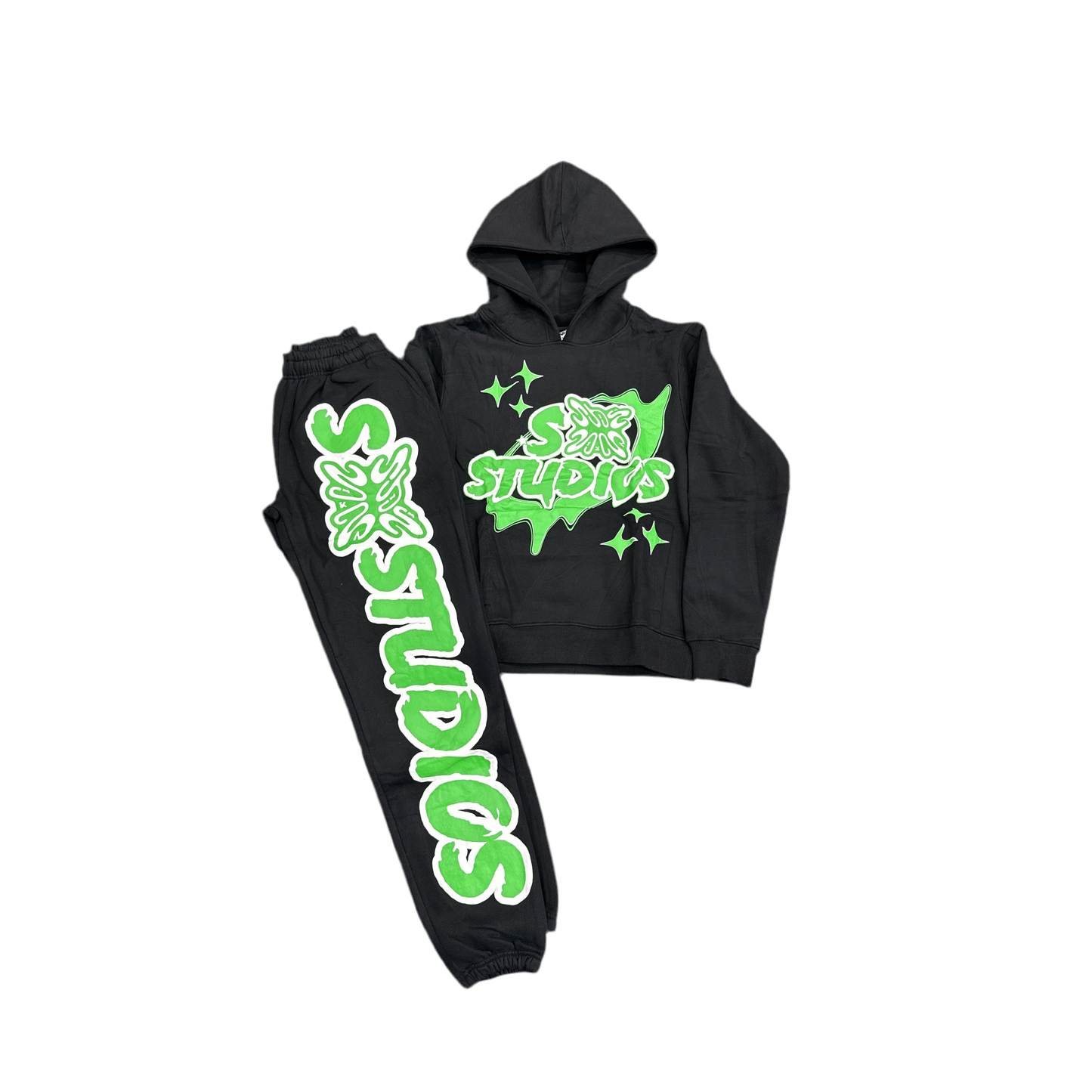 SB Studios Sweatsuit 'Black/Green'