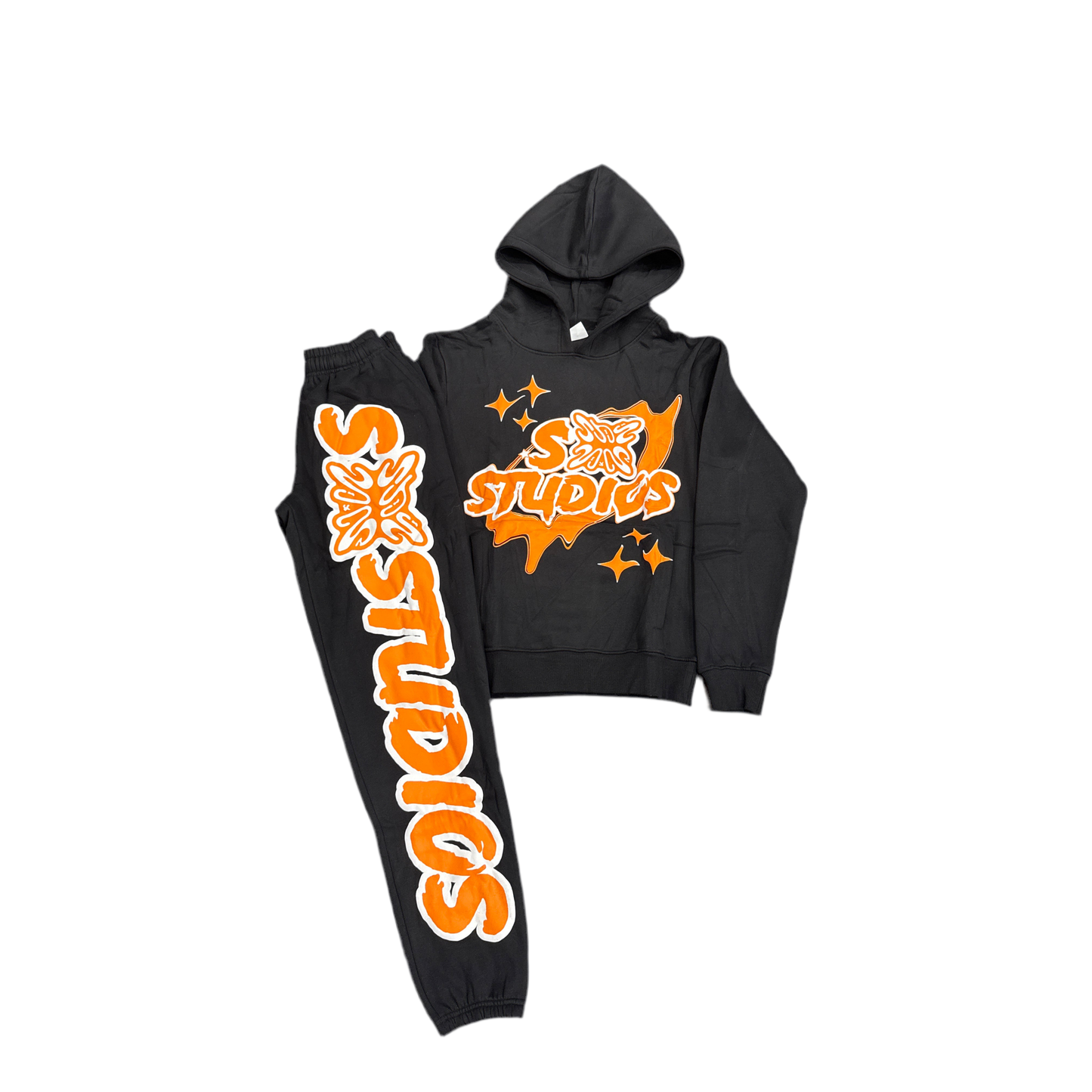 SB Studios Sweatsuit 'Black/Orange'