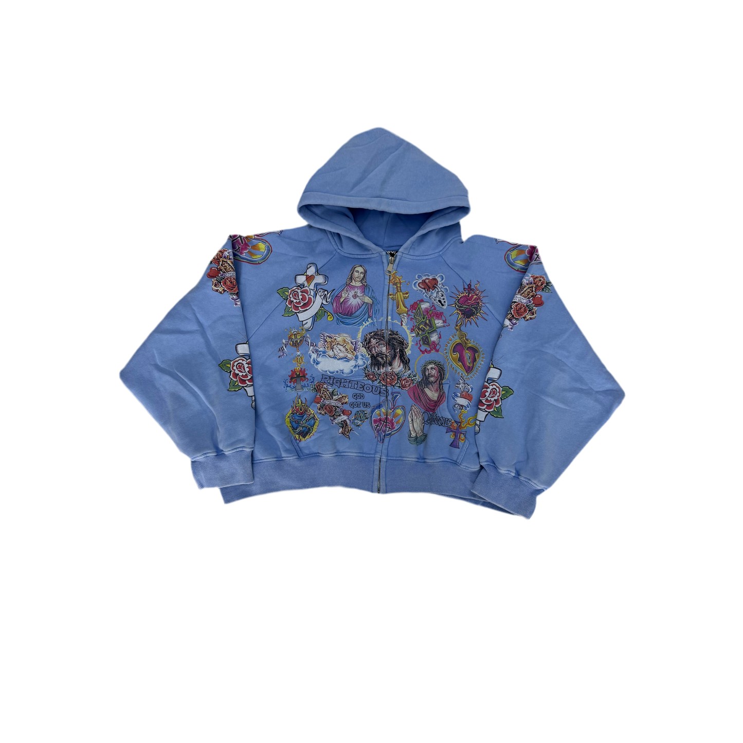 We Are Righteous 'Risen King' Hoodie Blue