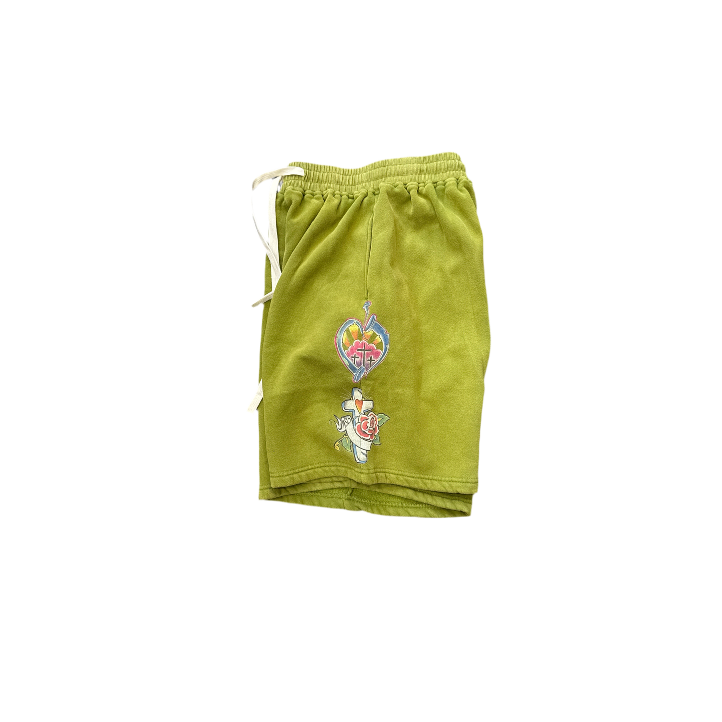 We Are Righteous Sweat Shorts Olive