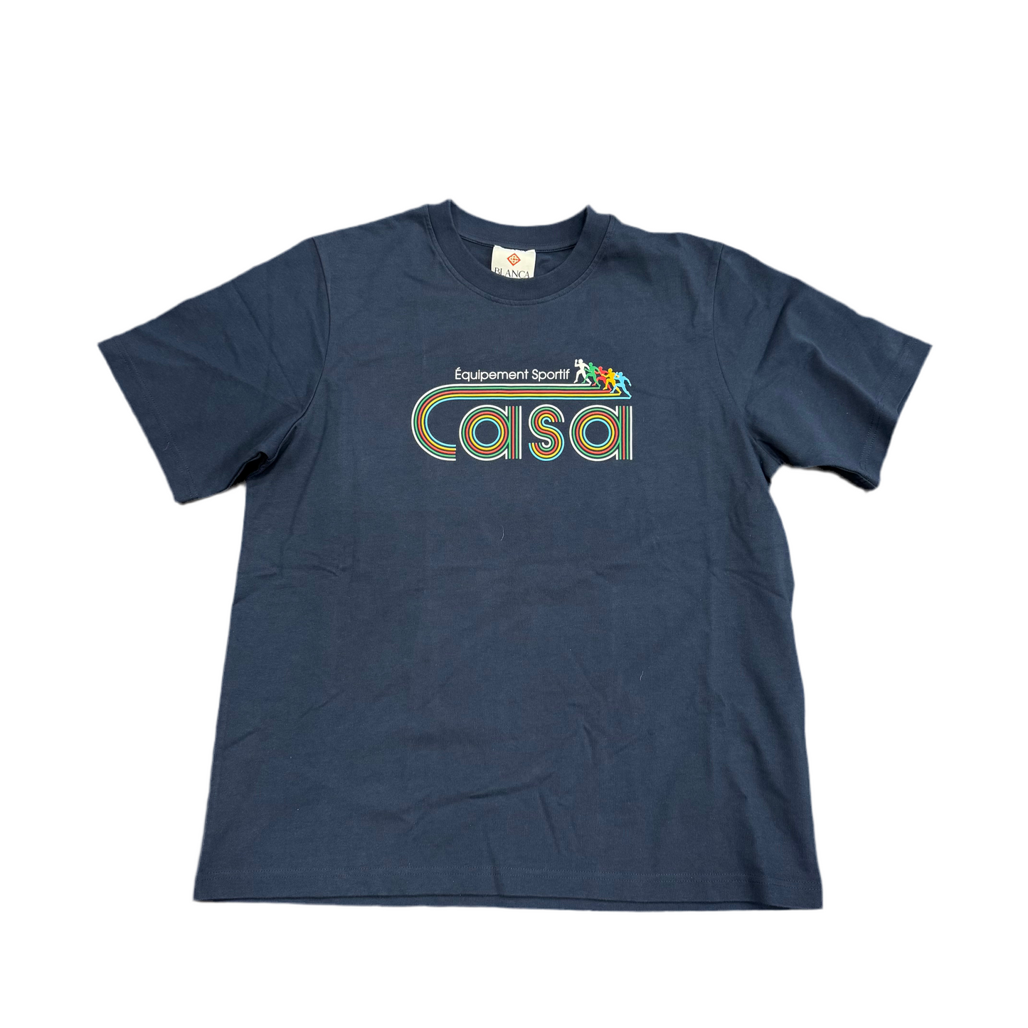 Casablanca Equipment Sportif Navy Tee.