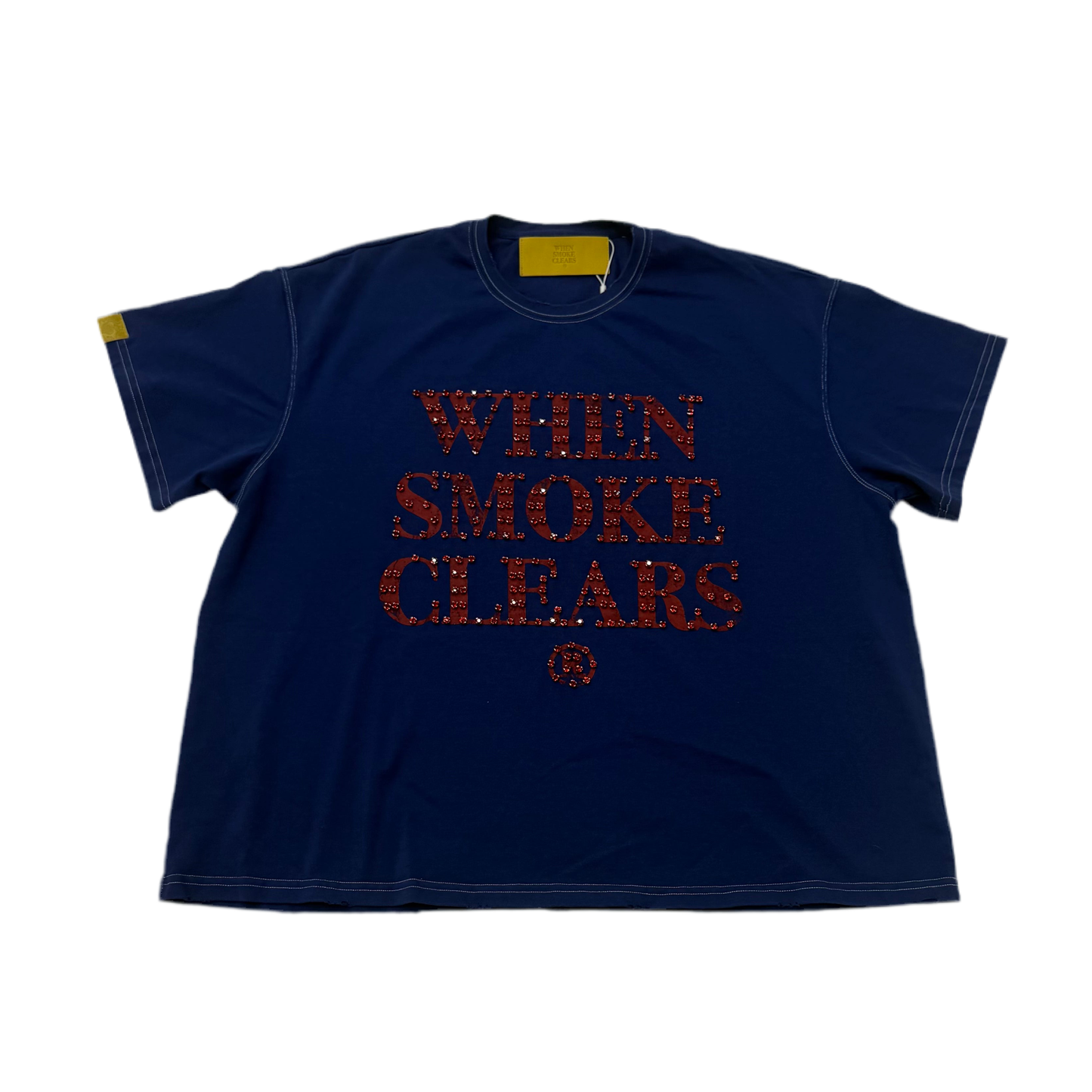 When Smoke Clears 'Diamond' Tee Blue/ Red