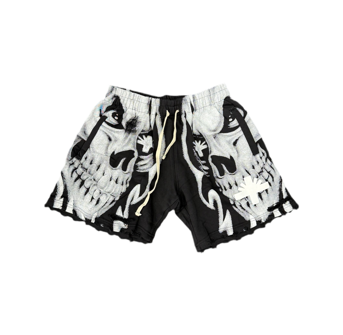 Vertabrae ‘C4’ Sweat Shorts Black