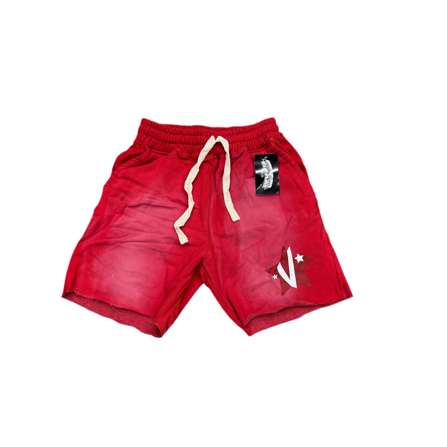 Vivant 'V Star' Red Sweatshorts