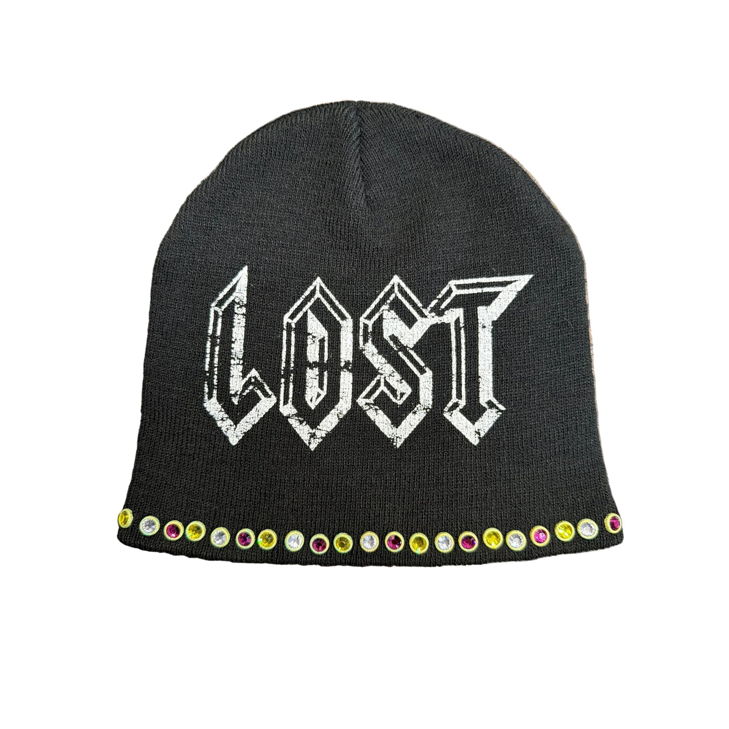 Lost Intricacy Rhinestone Beanie Ruby