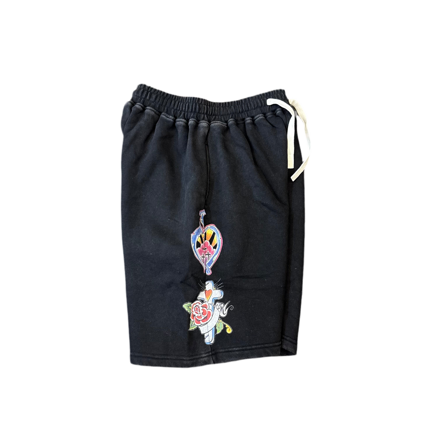 We Are Righteous Sweat Shorts Black