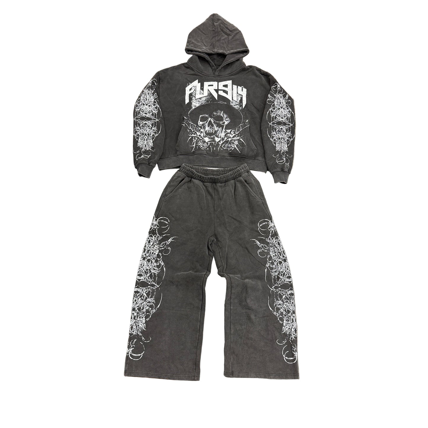 Floor 914 Sweatsuit Black Wash