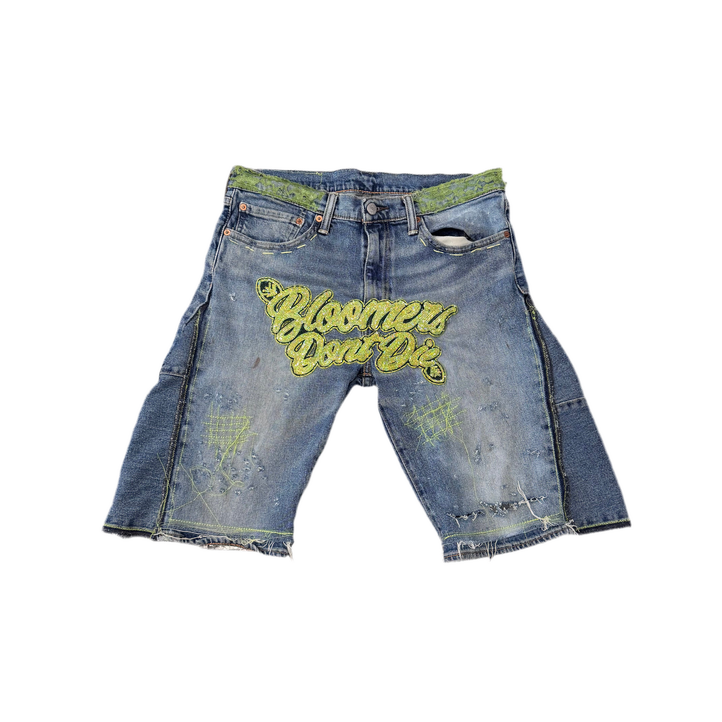 Bloomers Don’t Die Blue Jean Shorts