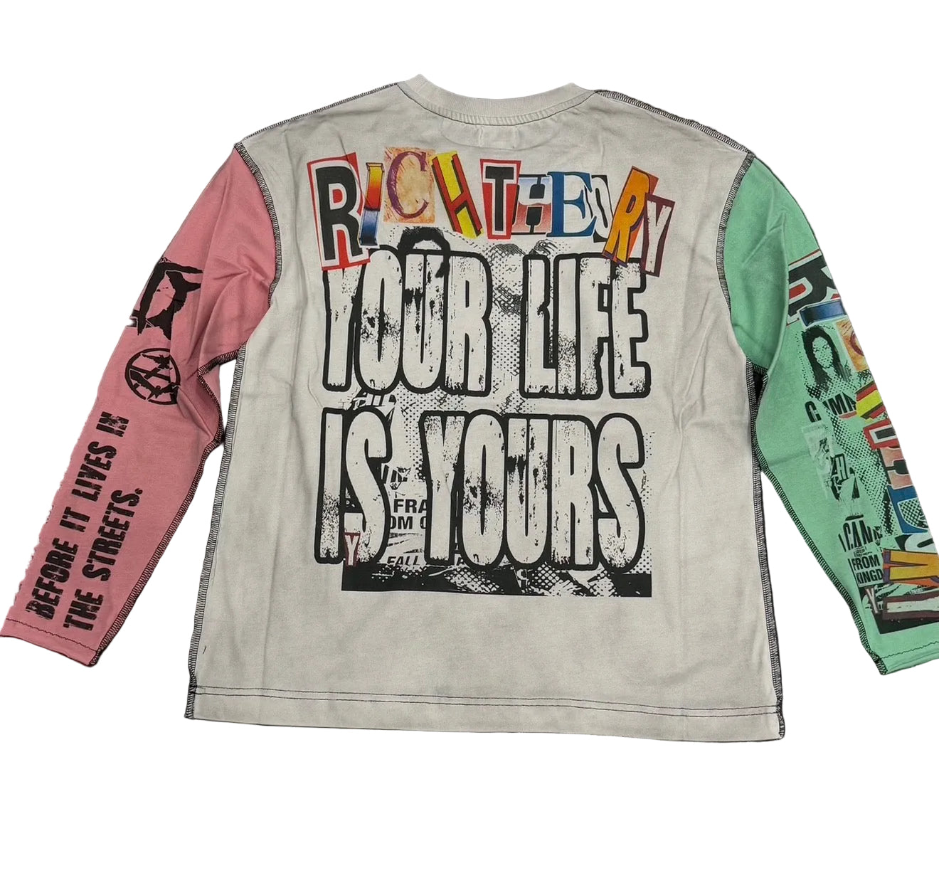 Rich Theory ‘Collage’ Longsleeve White