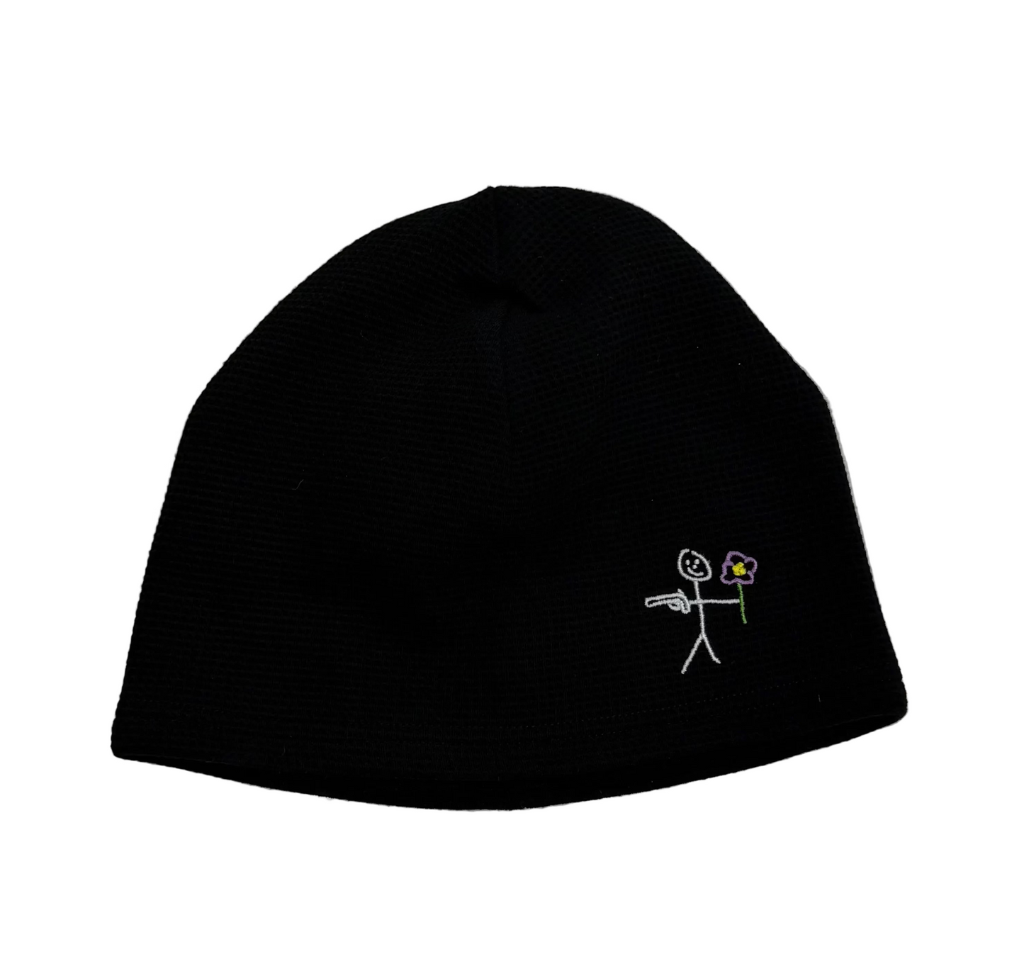 Why Not ‘Waffle’ Thermal Beanie Black