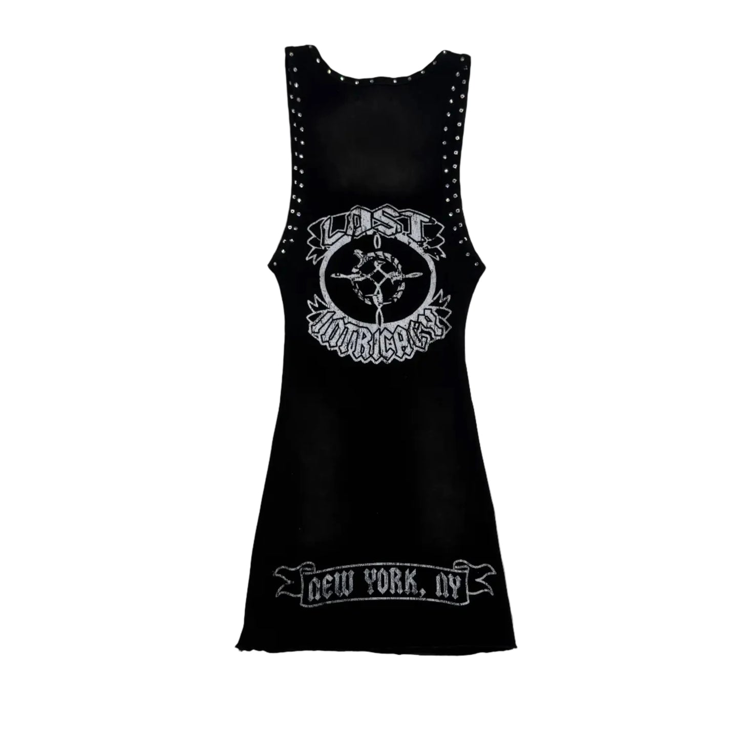 Lost Intricacy 'Core Logo' Black Dress