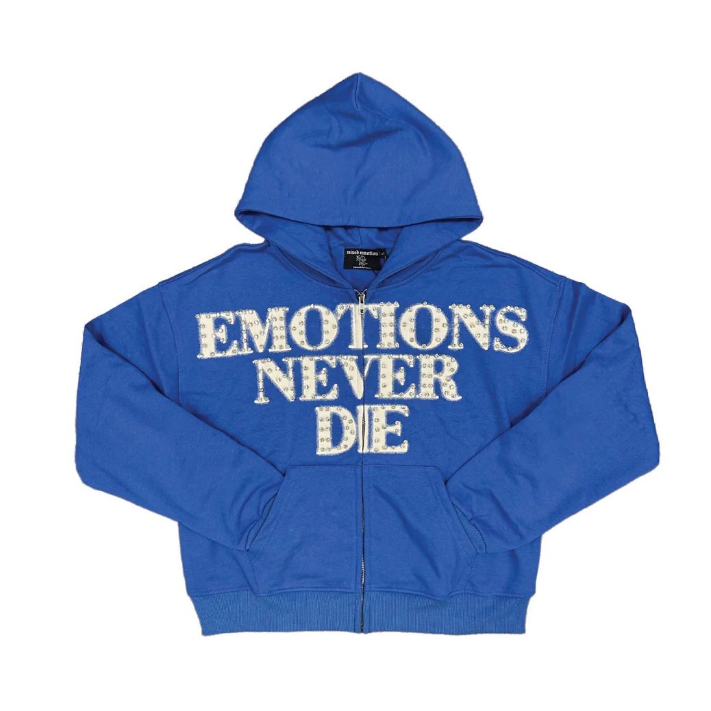 Mixed Emotion 'END' Hoodie Blue