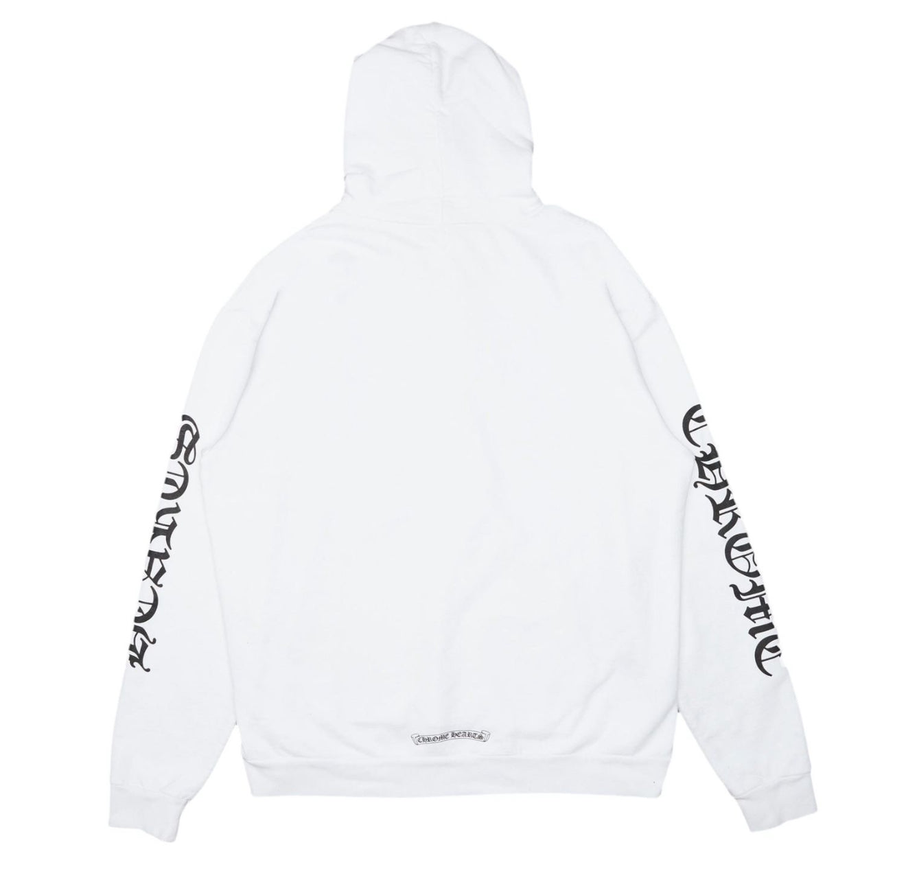 Chrome Hearts White Vertical Logo Hoodie