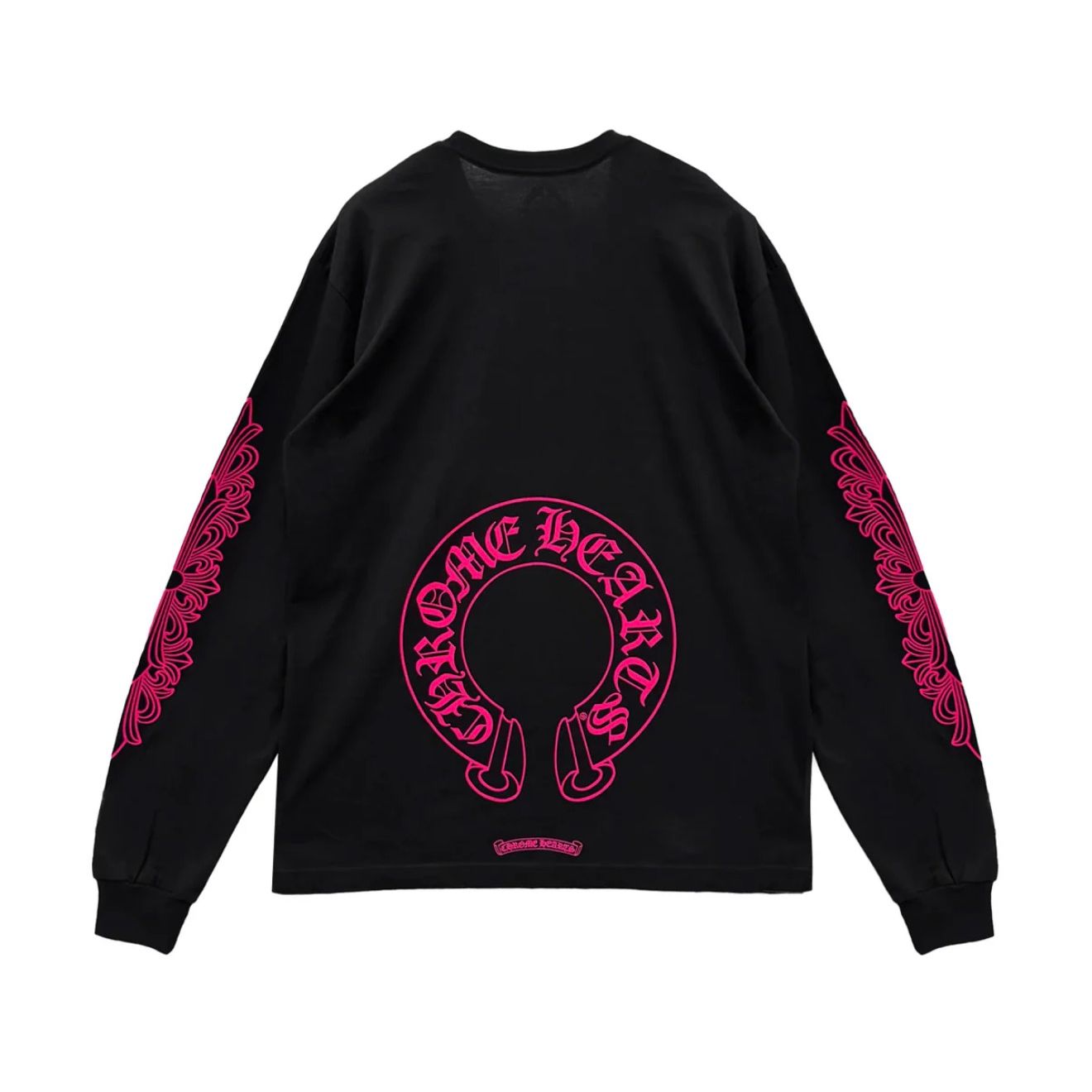 Chrome Hearts Black Pink Floral Longsleeve