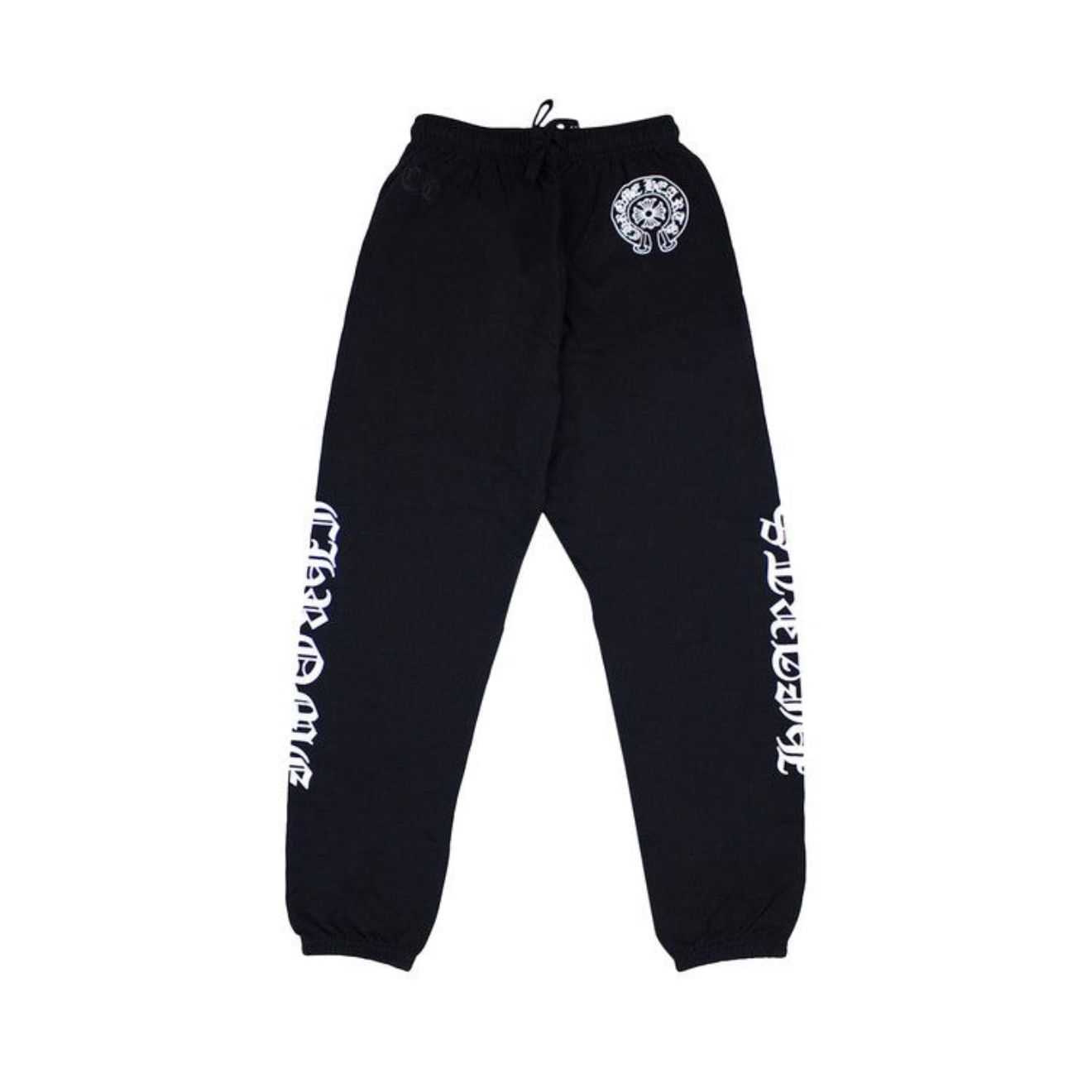 Chrome Hearts Black Horseshoe Logo Sweatpants