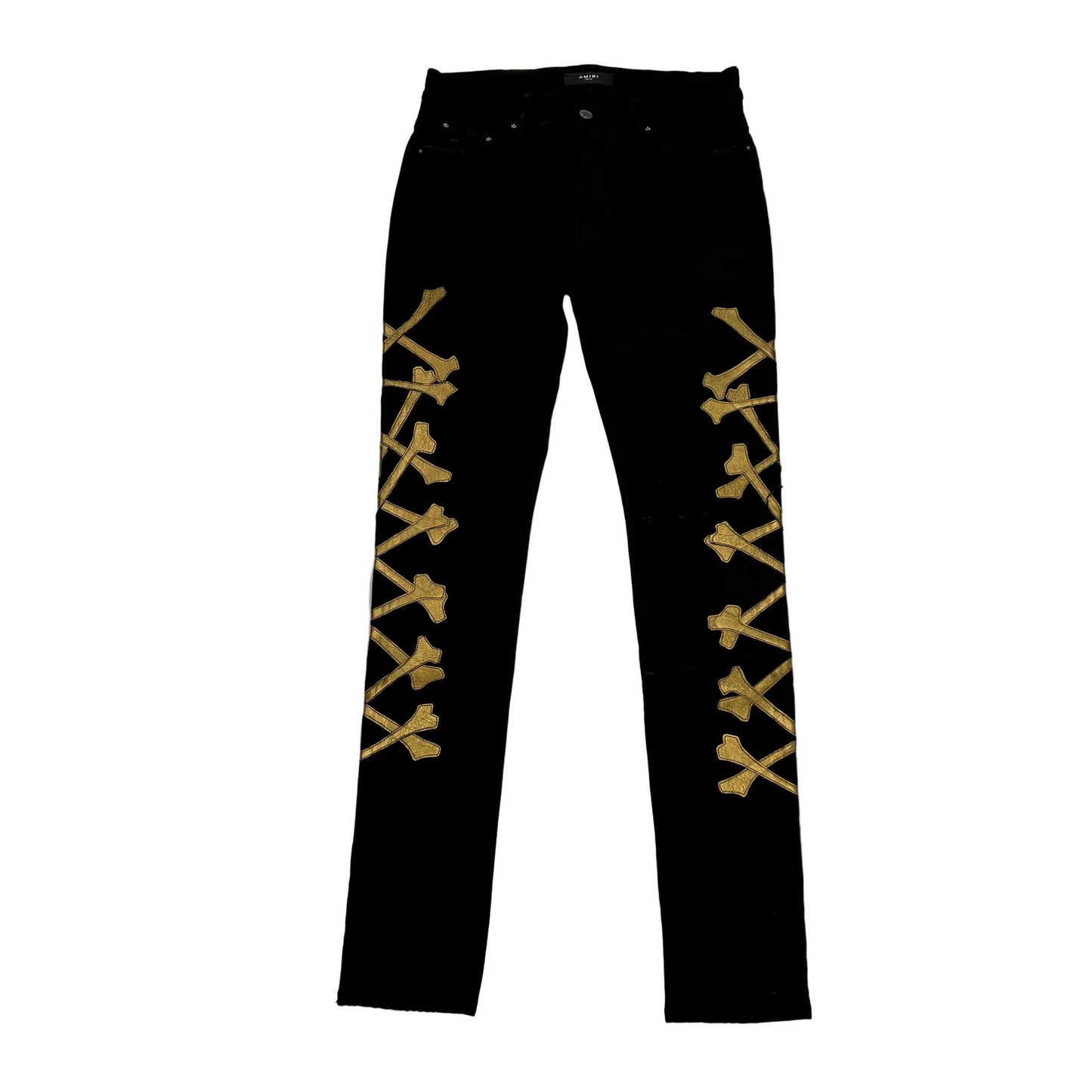 Mike Amiri ‘Gold Bone’ Jeans Black