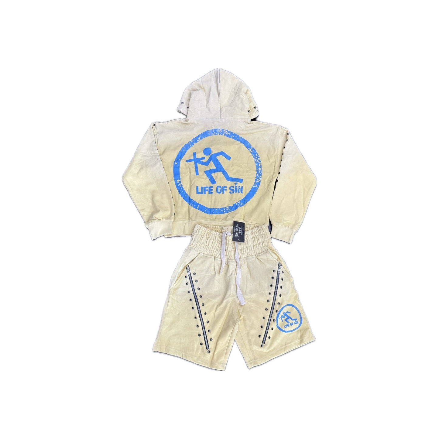 Life Of Sin Yellow Star Jacket Set