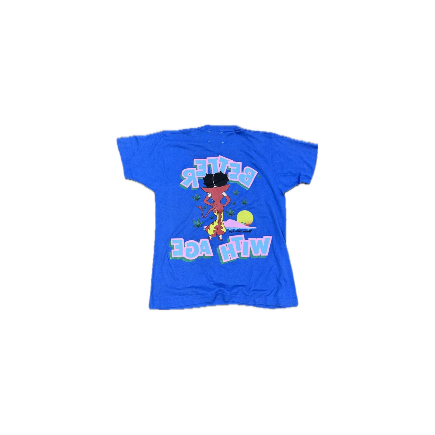 Better With Age Betty Boop Blue Tee