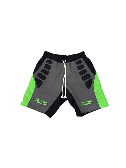 Satoshi Nakamoto Tech Shorts Black/Green