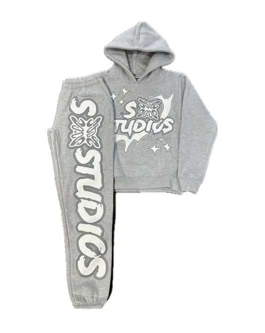 SB Studios Sweatsuit 'Grey/White'