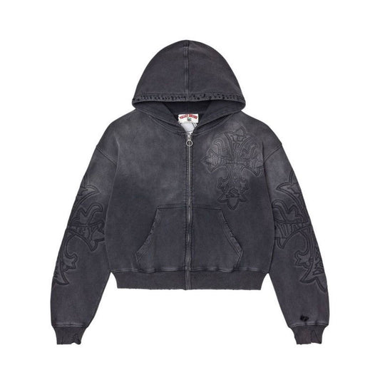 Vale Forever ‘Carver’ Zip Up Hoodie Black