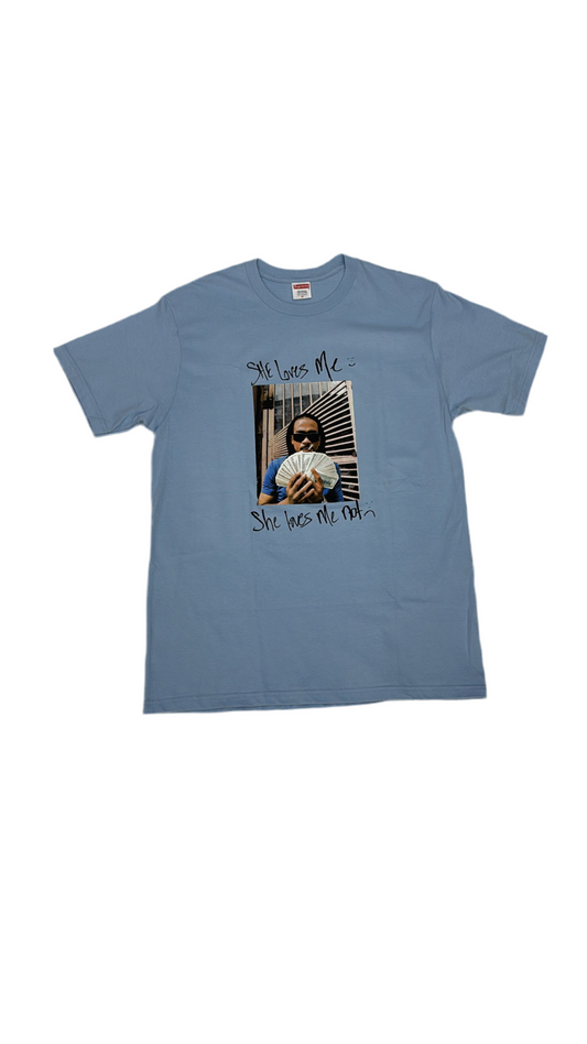 Supreme Max B Tee- Baby Blue