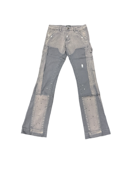 Triple Sevens Flare Denim Jeans Grey