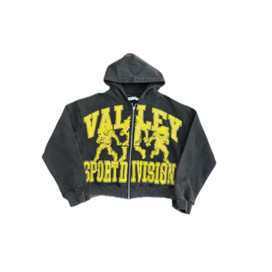 Vale ‘Black Sports Division’ Zip Up Hoodie