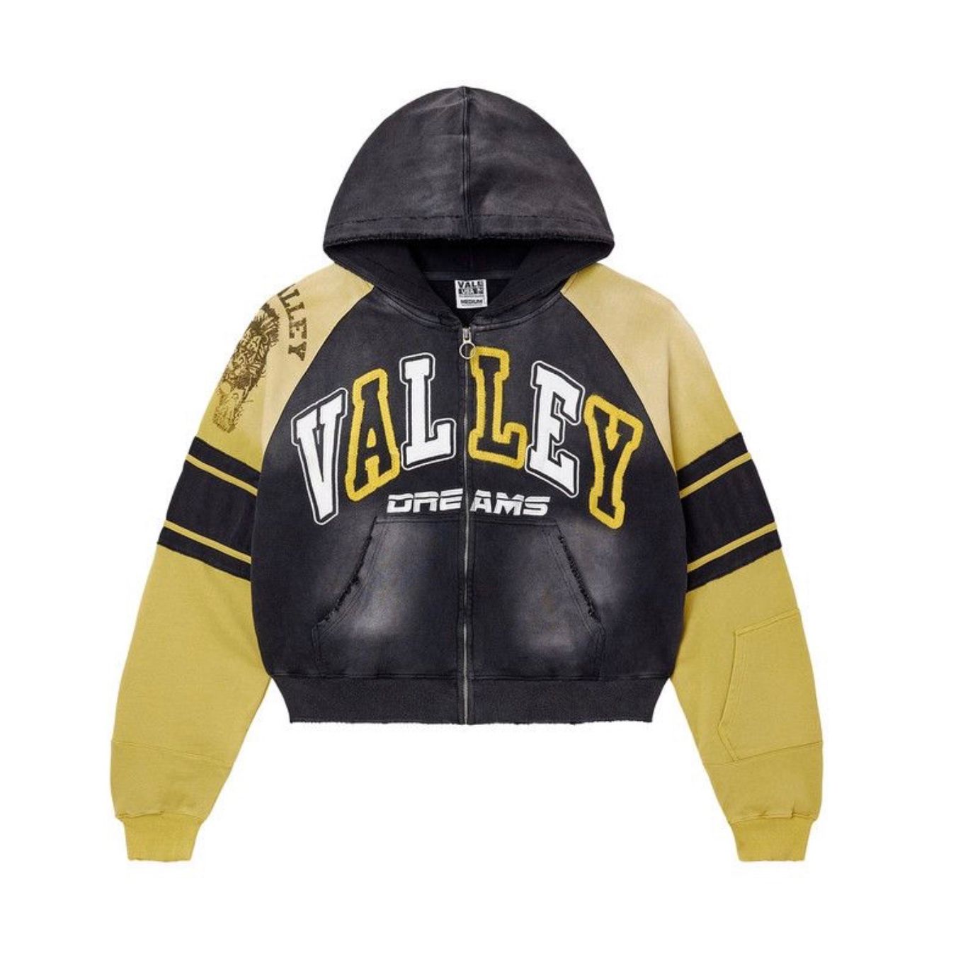 Vale Forever ‘Lethal’ Hoodie Zip Up Yellow