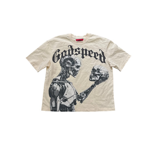Godspeed Human Vs Ai Tee-Tan Black