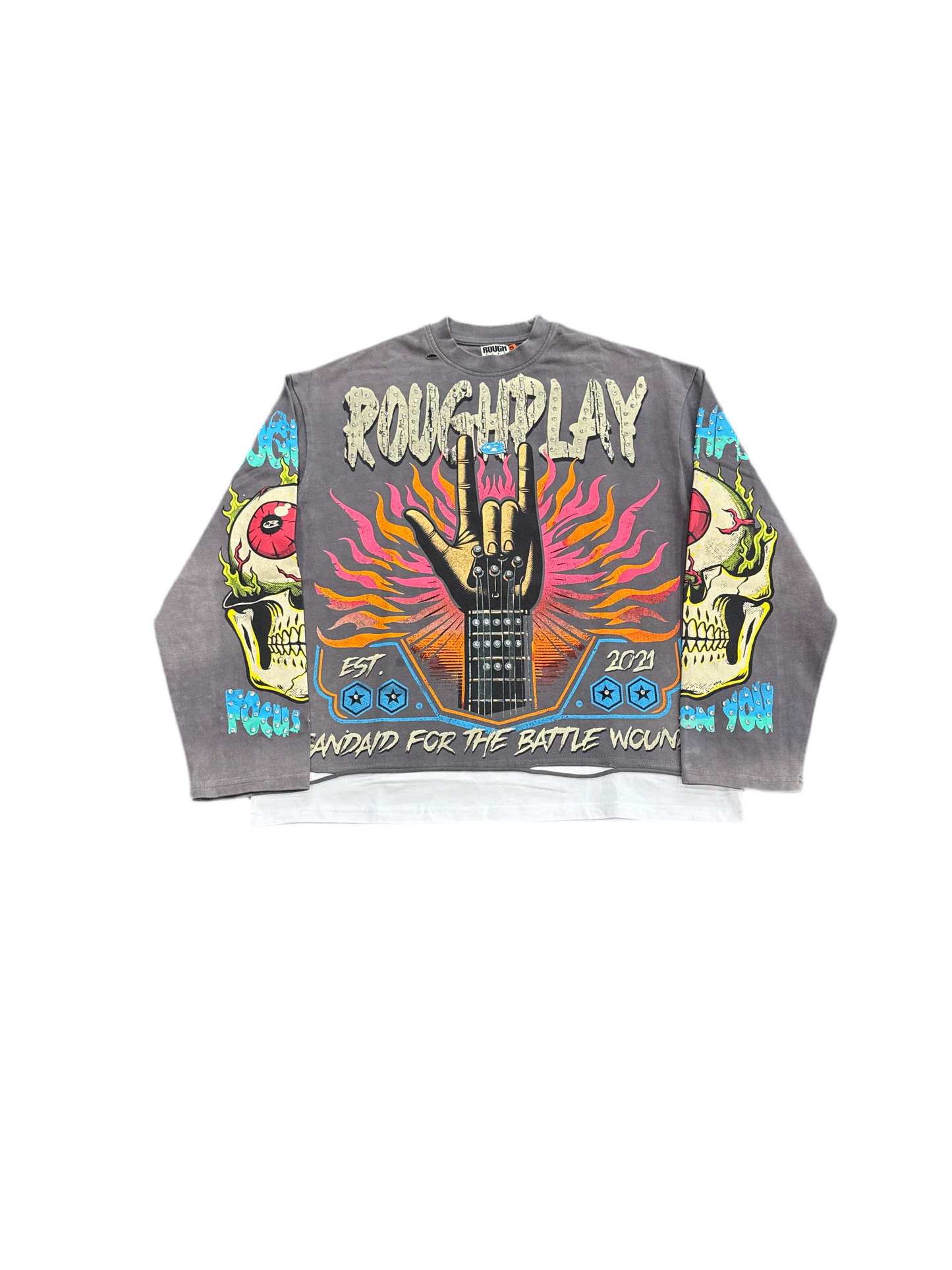 RoughPlay ‘Rockstar’ Longsleeve Grey